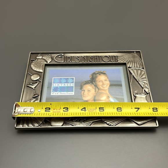 "Girls Night Out" Picture Frame Metal for 4x6 photo for wall only, no stand - Picture 8 of 9